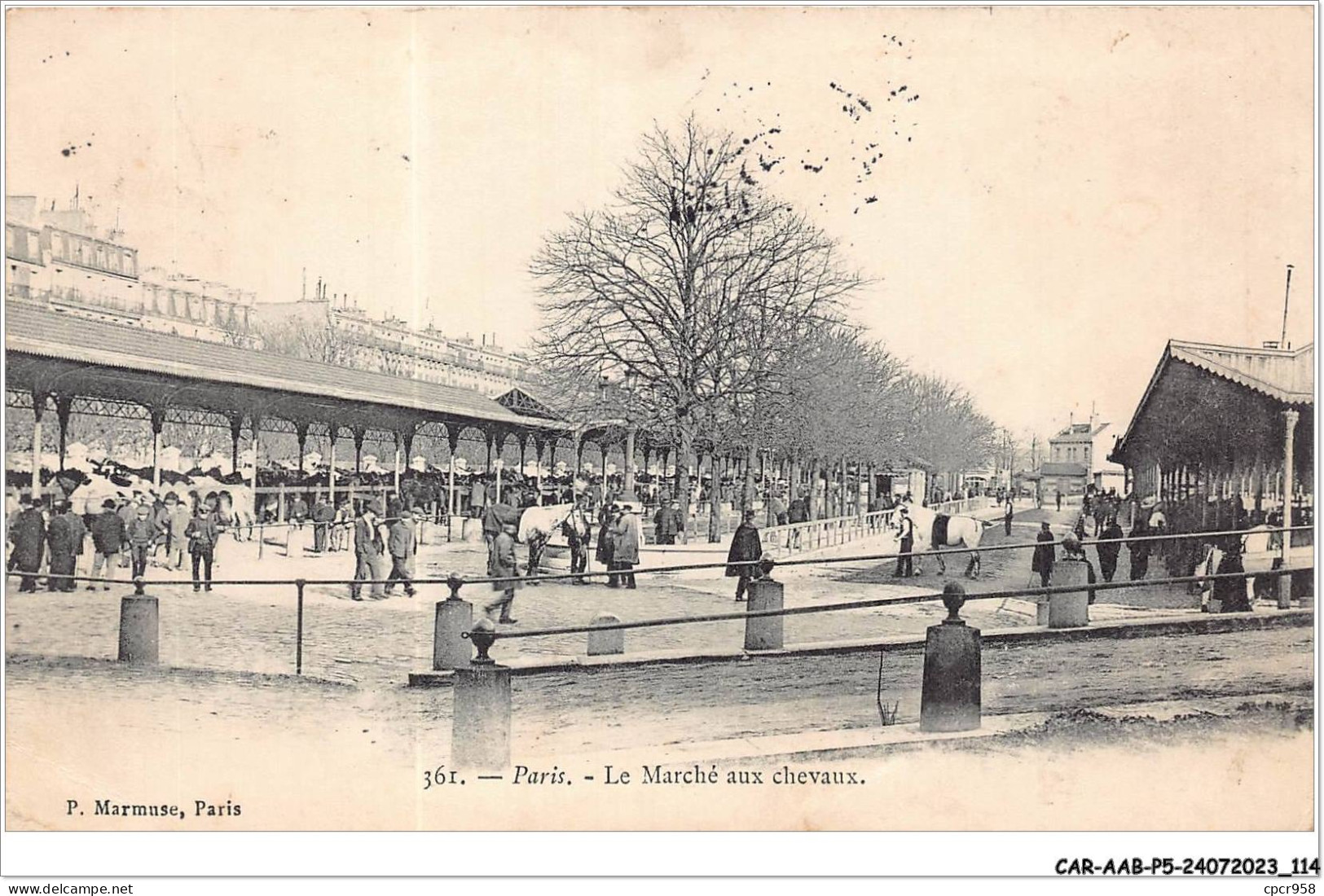 CAR-AABP5-75-0375 - PARIS XV - Le Marché Aux Chevaux  - District 15