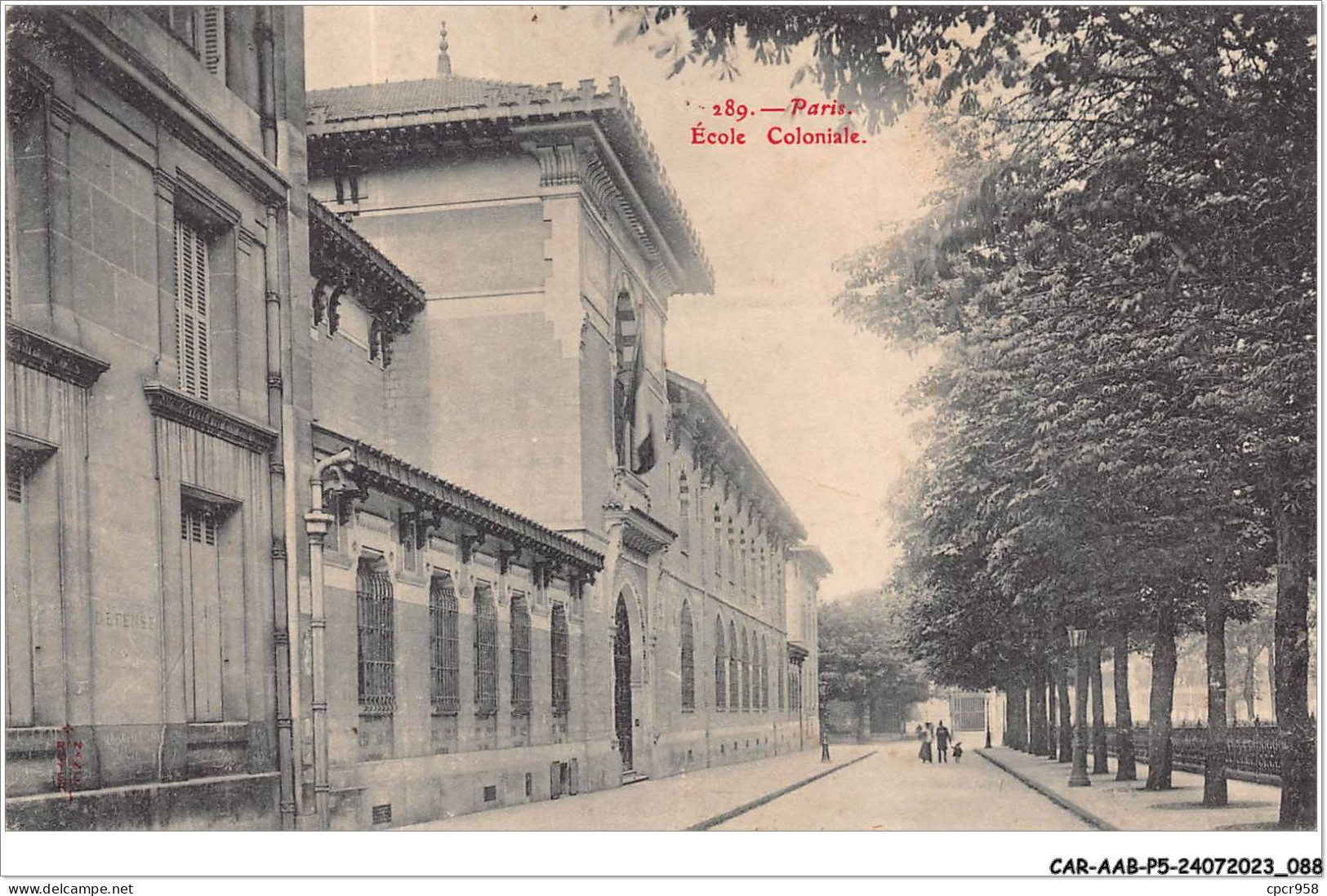 CAR-AABP5-75-0362 - PARIS VI - Ecole Coloniale - Distretto: 06