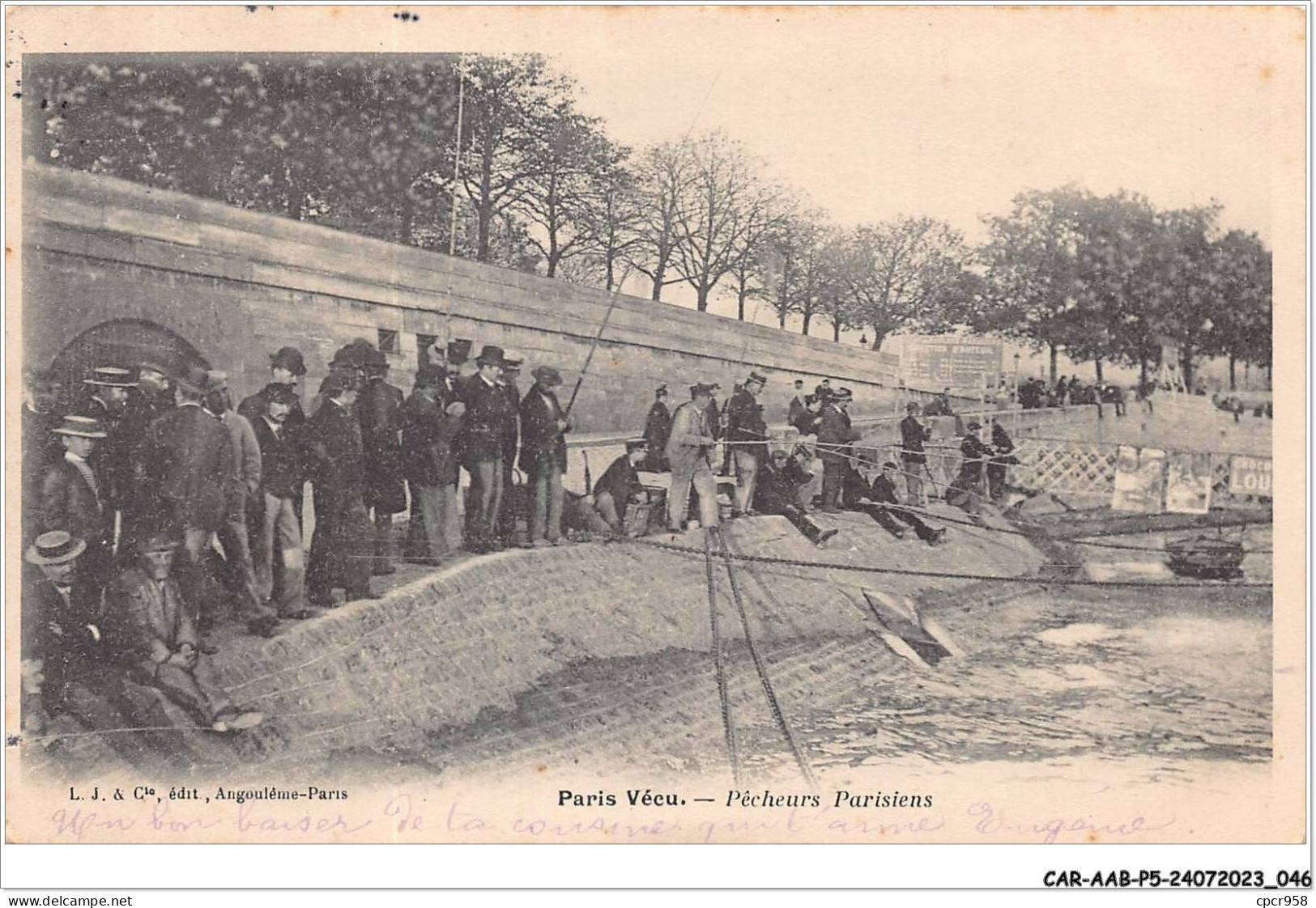 CAR-AABP5-75-0341 - PARIS VECU - Pecheurs Parisiens - Petits Métiers à Paris