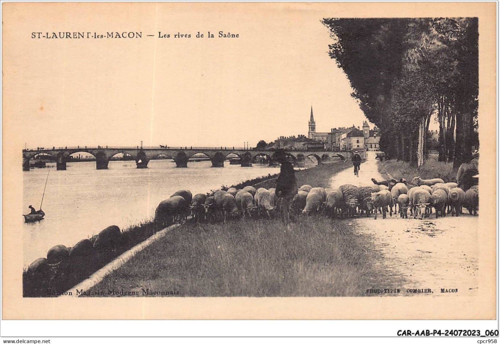 CAR-AABP4-71-0279 - SAINT LAURENT LES MACON - Les Rives De La Saone - Macon