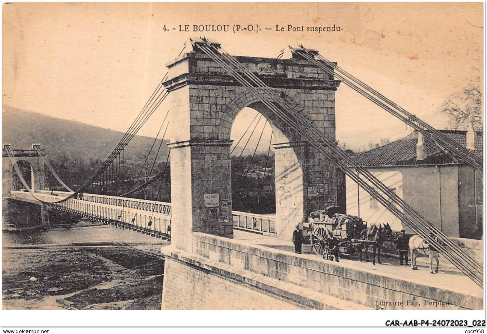 CAR-AABP4-66-0260 - LE BOULOU - Le Pont Suspendu  - Other & Unclassified
