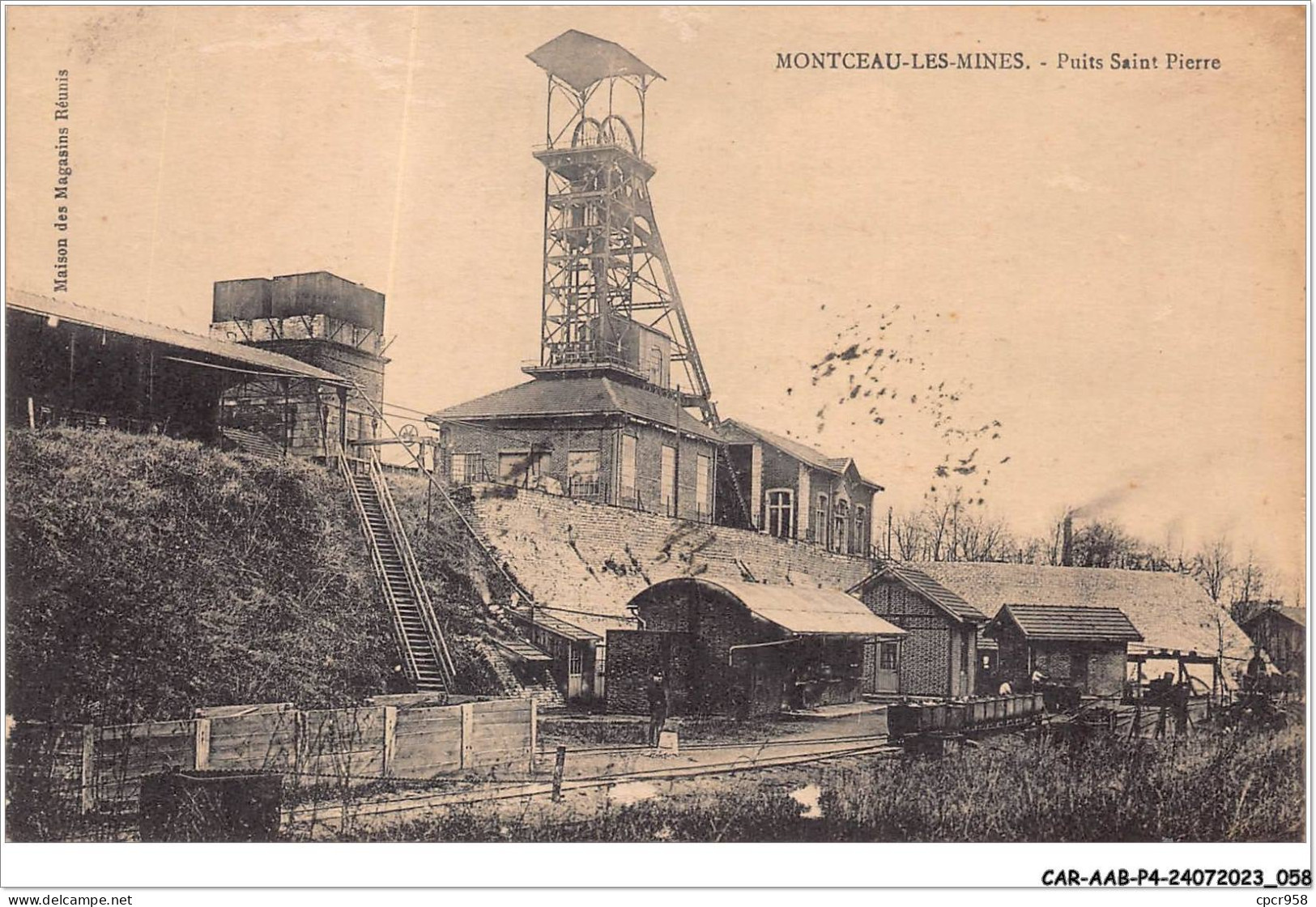 CAR-AABP4-71-0278 - MONTCEAU LES MINES - Puits Saint Pierre - Mines - Montceau Les Mines