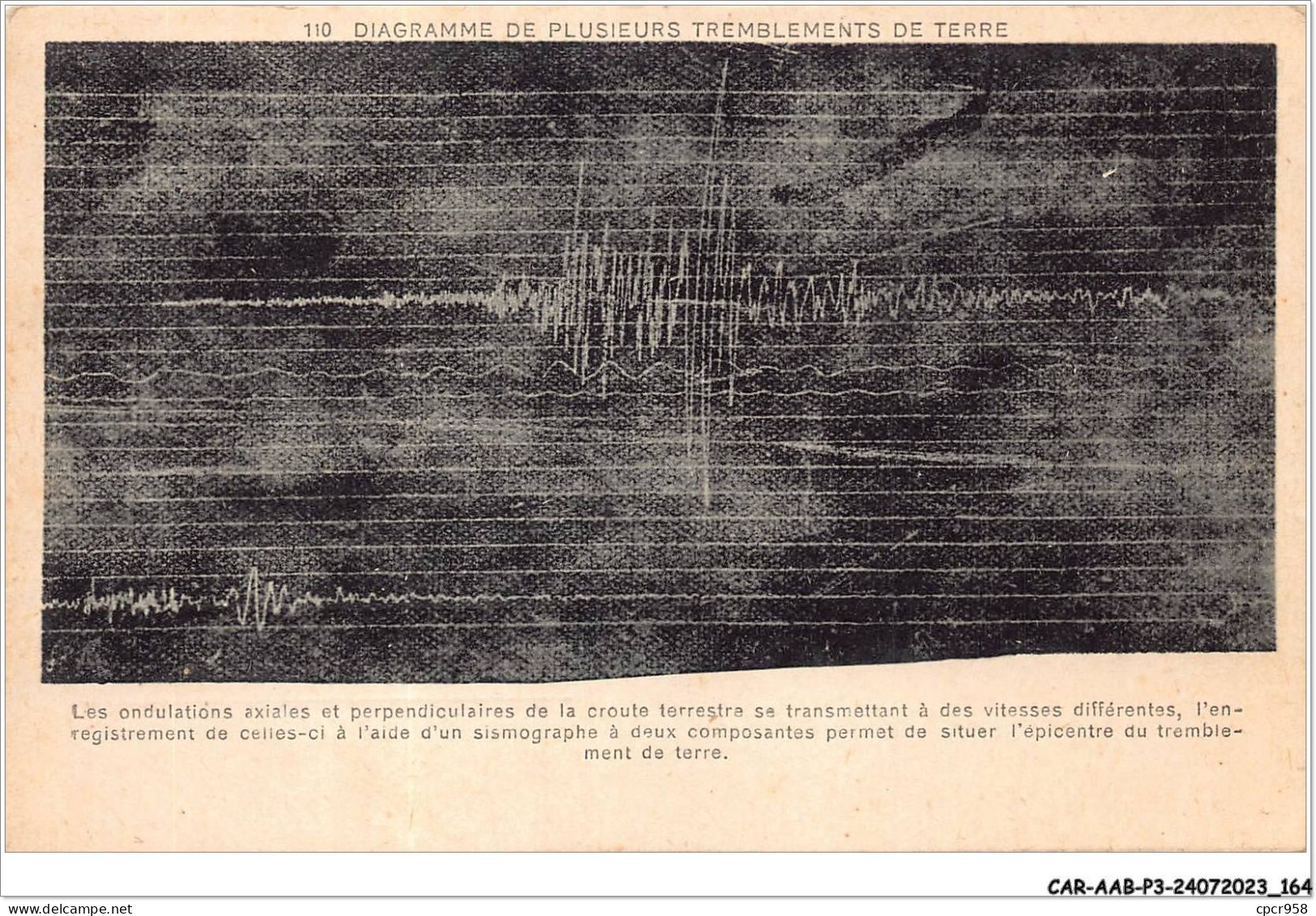 CAR-AABP3-63-0245 - Diagramme De Plusieurs Tremblements De Terre  - Sonstige & Ohne Zuordnung