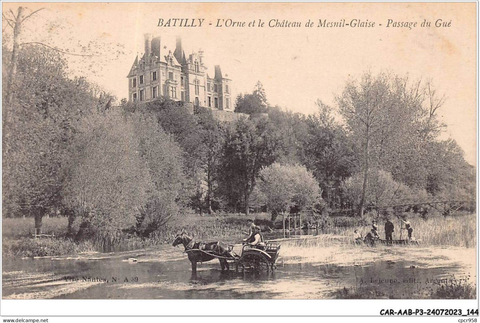 CAR-AABP3-61-0235 - BATILLY - L'orne Et Le Chateau De Mesnil-Glaise - Passage Du Gue - Other & Unclassified