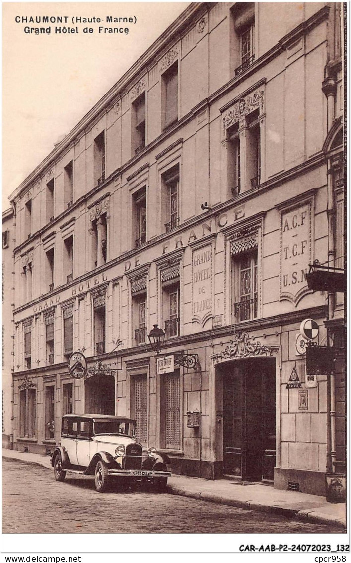 CAR-AABP2-52-0159 - CHAUMONT - Grande Hotel De France  - Chaumont