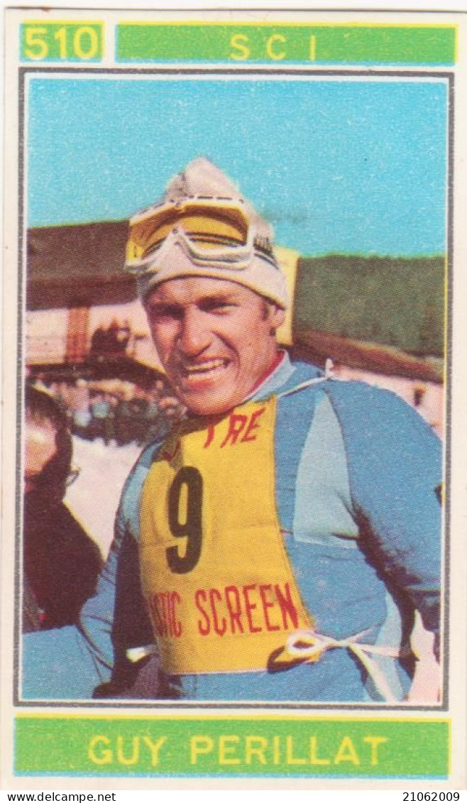 510 SCI - GUY PERILLAT - CAMPIONI DELLO SPORT 1967-68 PANINI STICKERS FIGURINE - Sports D'hiver