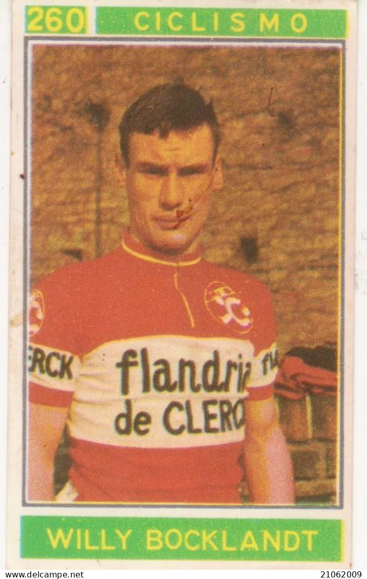 260 CICLISMO - WILLY BOCKLANDT - CAMPIONI DELLO SPORT 1967-68 PANINI STICKERS FIGURINE - Radsport