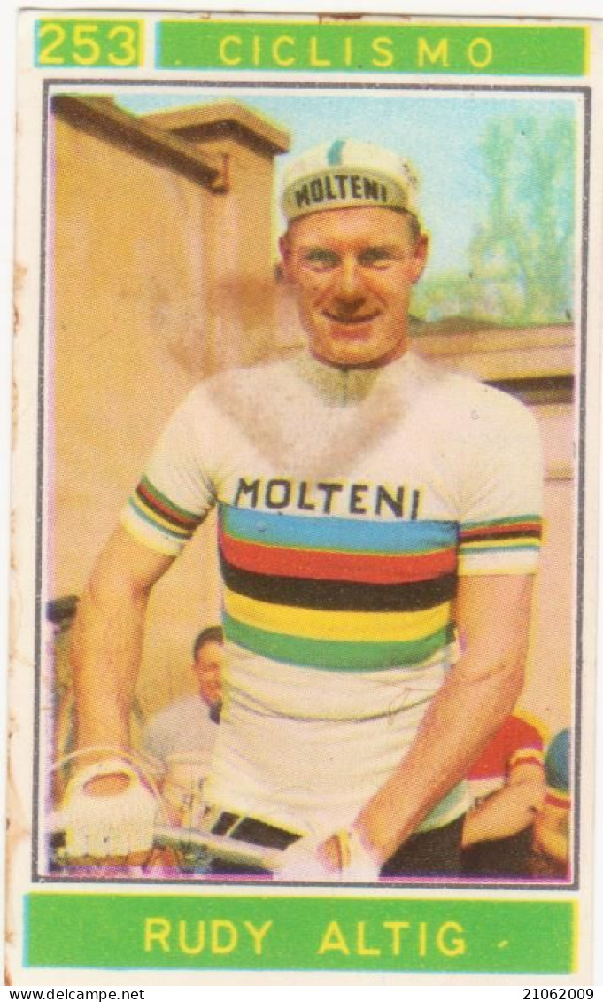 253 CICLISMO - RUDY ALTIG - CAMPIONI DELLO SPORT 1967-68 PANINI STICKERS FIGURINE - Radsport