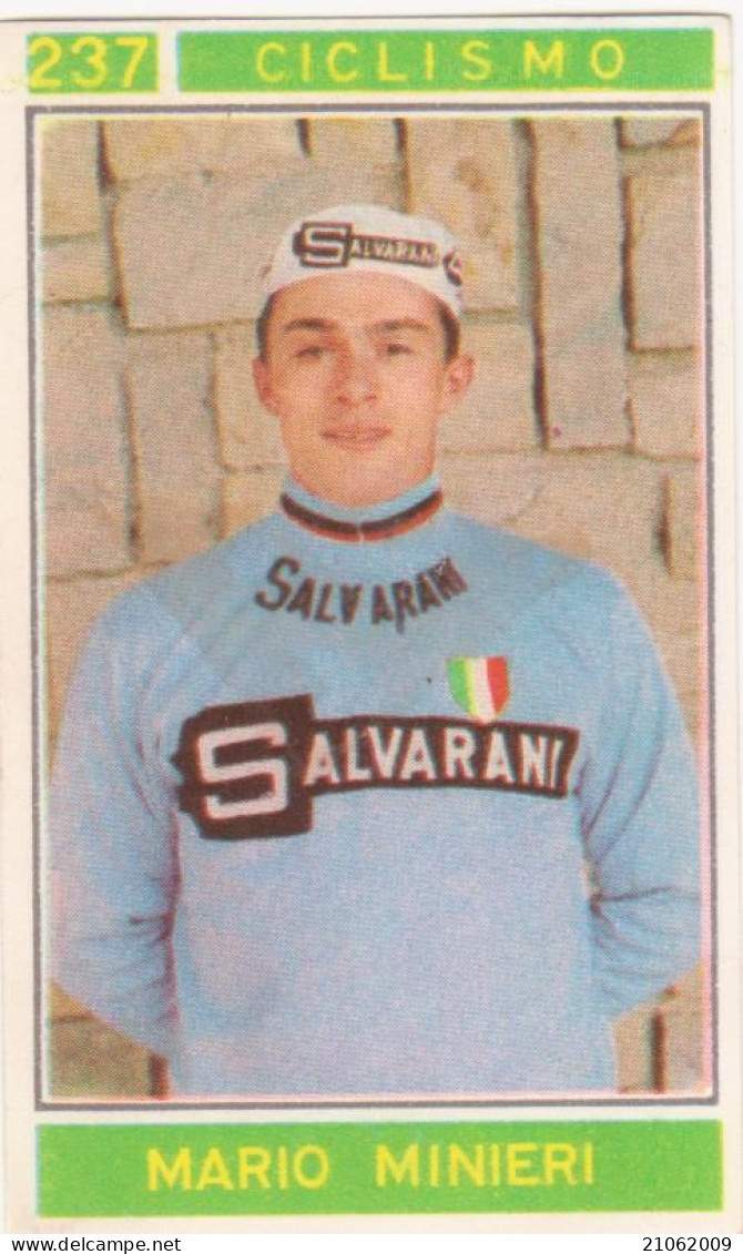 237 CICLISMO - MARIO MINIERI - CAMPIONI DELLO SPORT 1967-68 PANINI STICKERS FIGURINE - Ciclismo
