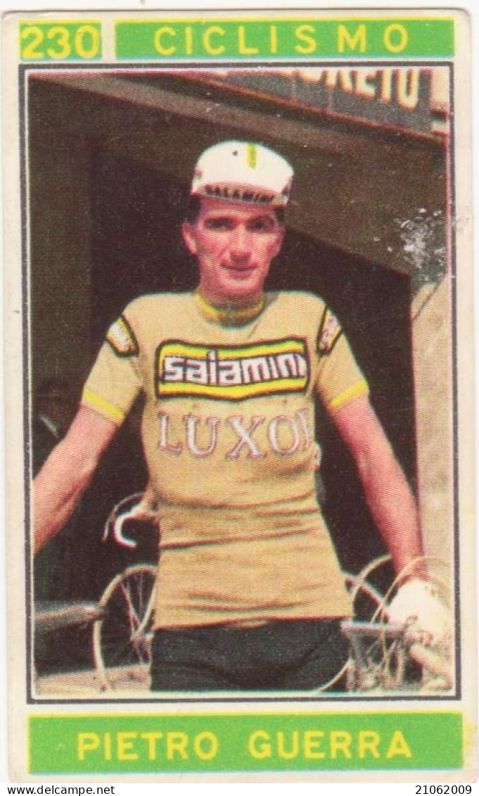 230 CICLISMO - PIETRO GUERRA - CAMPIONI DELLO SPORT 1967-68 PANINI STICKERS FIGURINE - Radsport