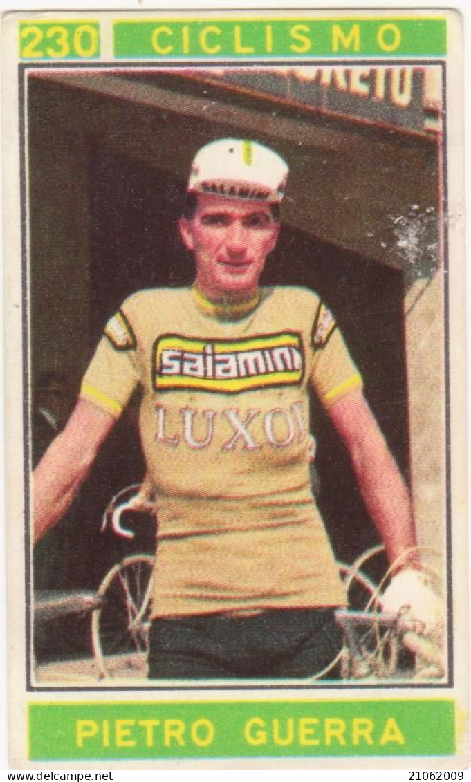 230 CICLISMO - PIETRO GUERRA - CAMPIONI DELLO SPORT 1967-68 PANINI STICKERS FIGURINE - Cyclisme