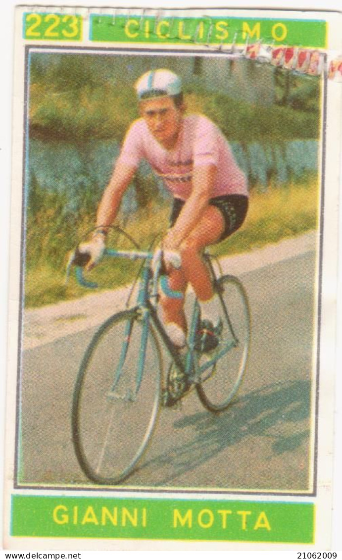 223 CICLISMO - GIANNI MOTTA - CAMPIONI DELLO SPORT 1967-68 PANINI STICKERS FIGURINE - Cycling