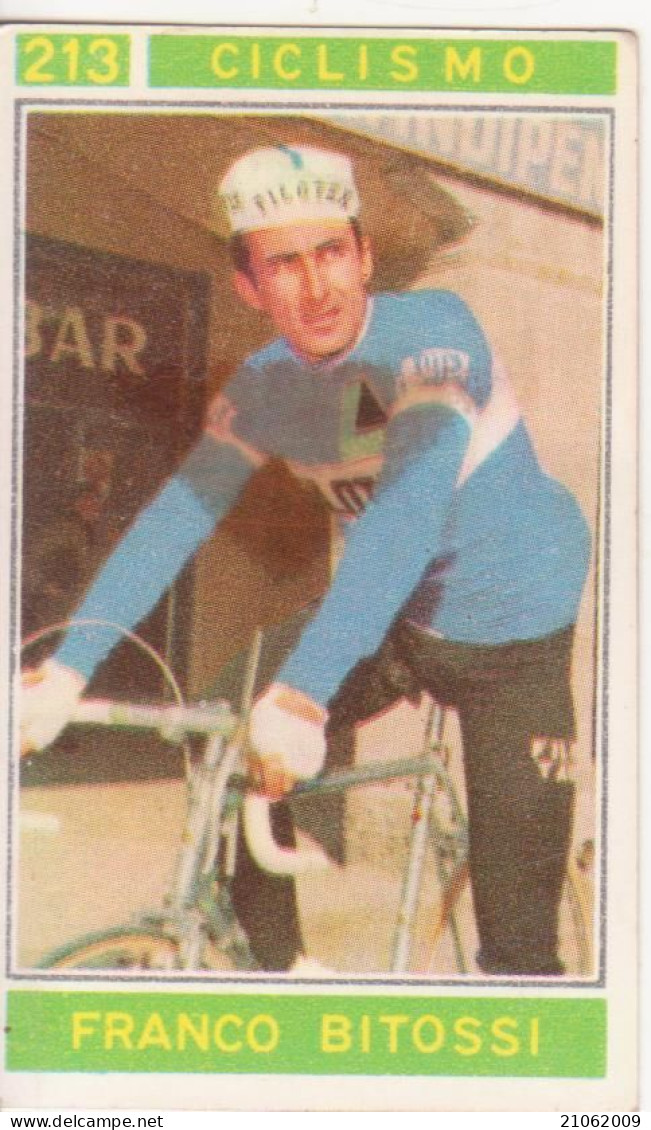 213 CICLISMO - FRANCO BITOSSI - CAMPIONI DELLO SPORT 1967-68 PANINI STICKERS FIGURINE - Ciclismo