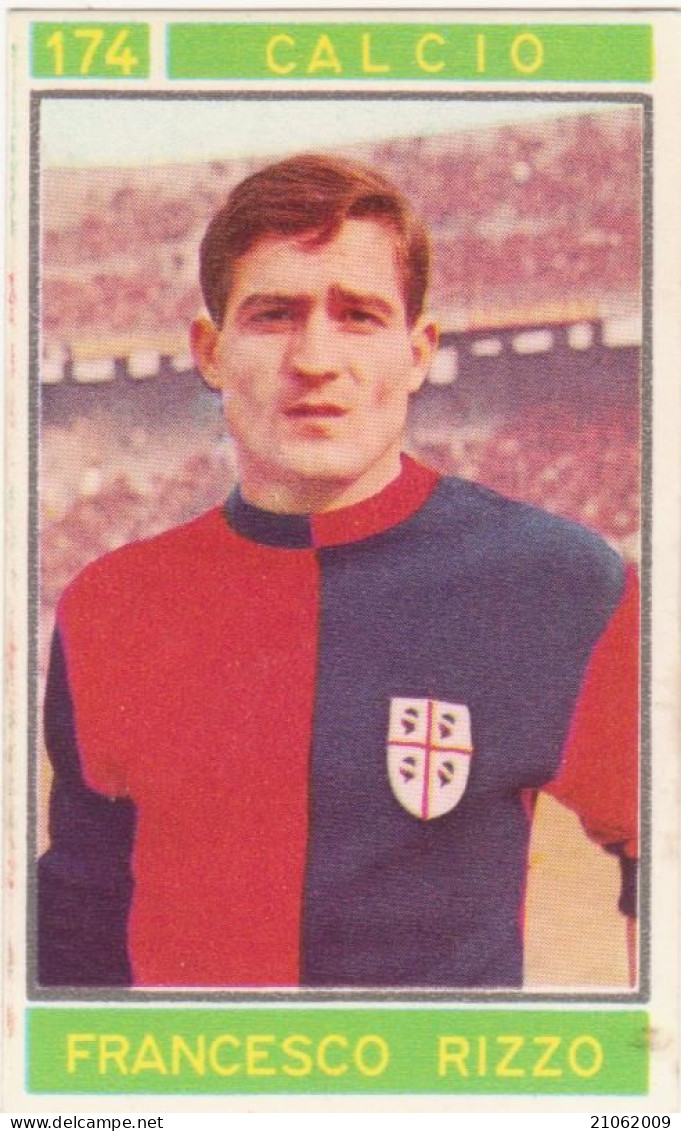 174 CALCIO - FRANCESCO RIZZO - CAGLIARI - CAMPIONI DELLO SPORT 1967-68 PANINI STICKERS FIGURINE - Tarjetas