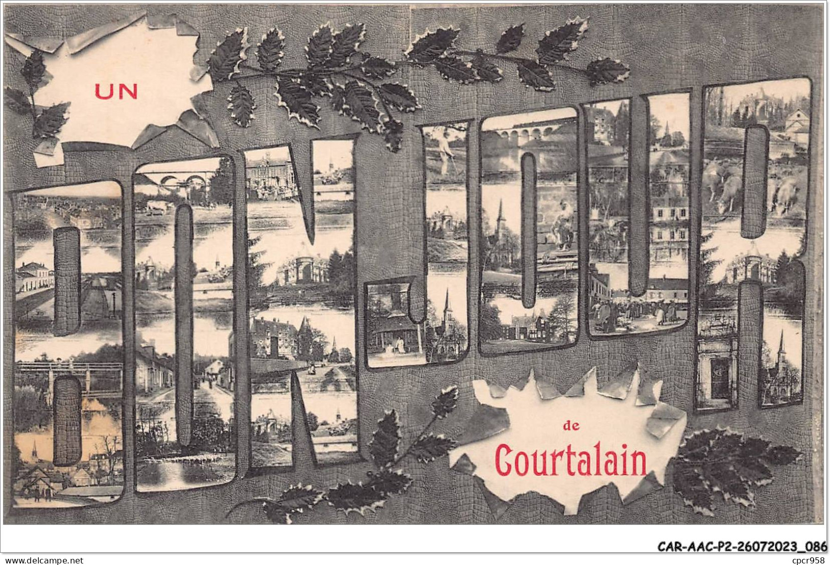 CAR-AACP2-28-0134 -  COURTALAIN - Un Bonjour De Courtalain - Courtalain