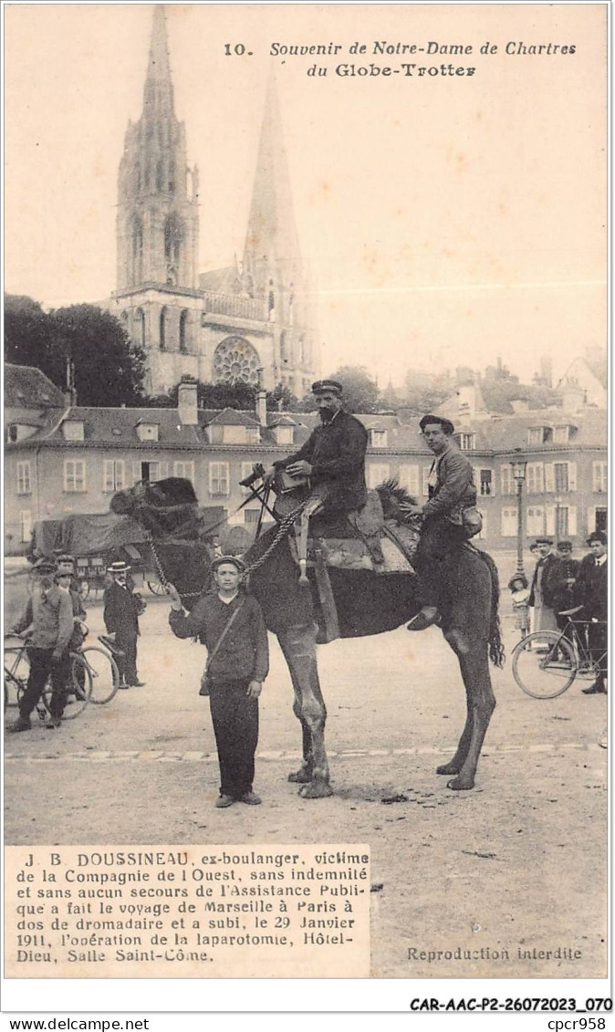 CAR-AACP2-28-0126 -  CHARTRES - Souvenir De Notre Dame Du Globe-Trotter - Chartres