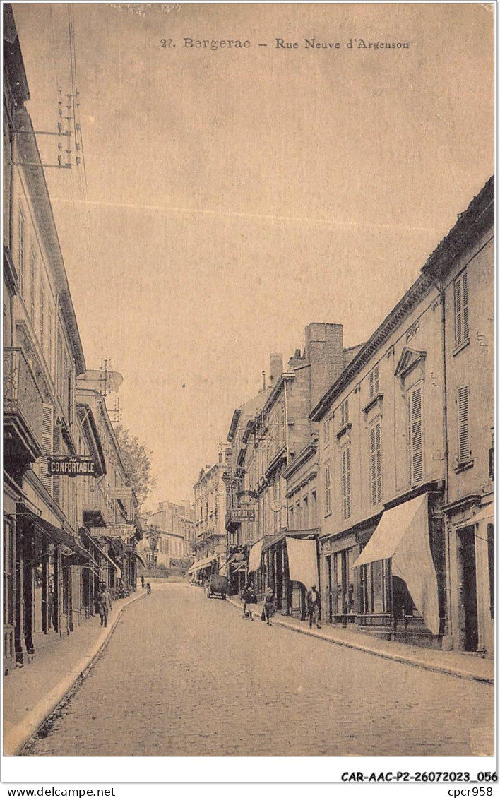 CAR-AACP2-24-0119 -  BERGERAC - La Rue Neuve D'Argenson  - Bergerac