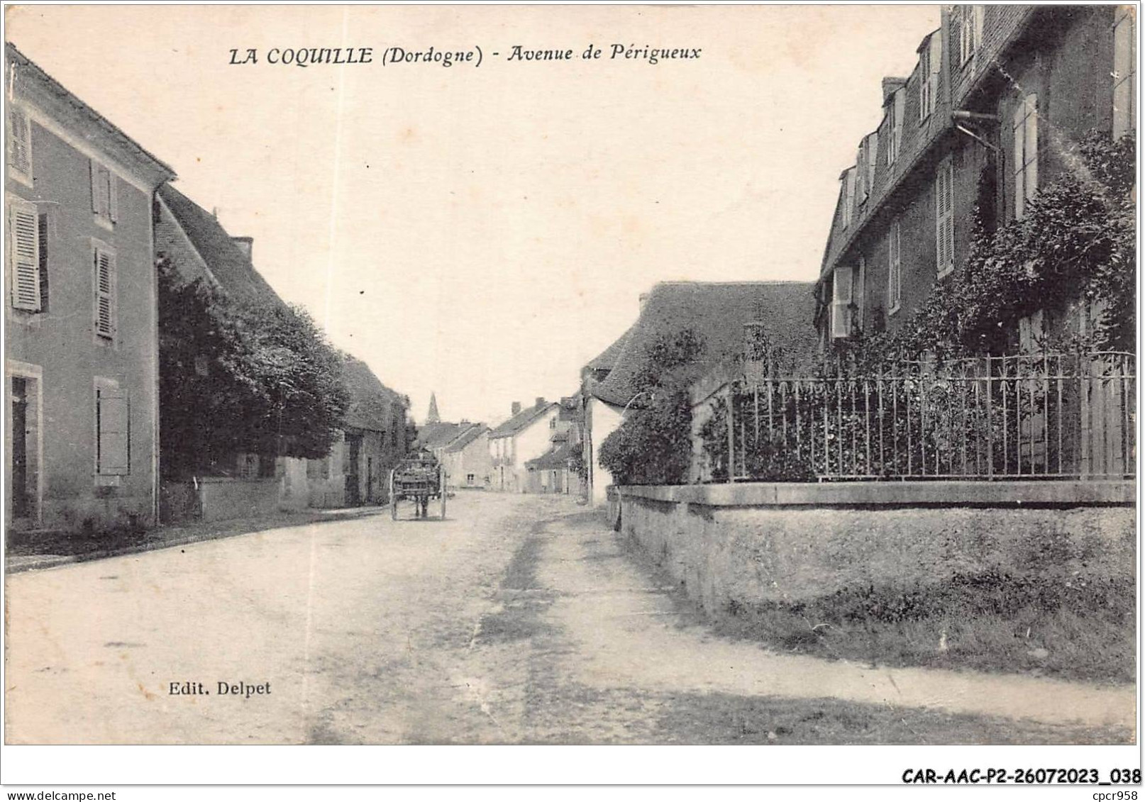 CAR-AACP2-24-0110 -  LA COQUILLE - Avenue De Perigueux - Carte Pliee, Vendue En L'etat - Other & Unclassified