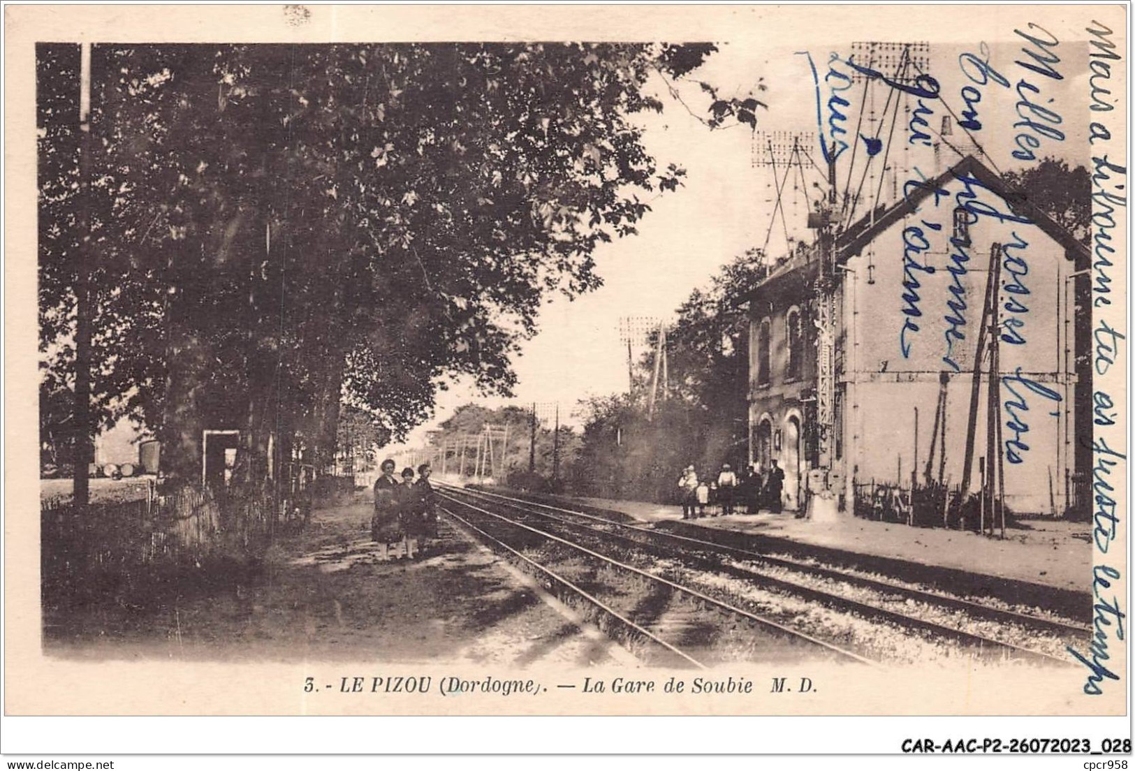 CAR-AACP2-24-0105 -  LE PIZOU - La Gare De Soubie  - Other & Unclassified