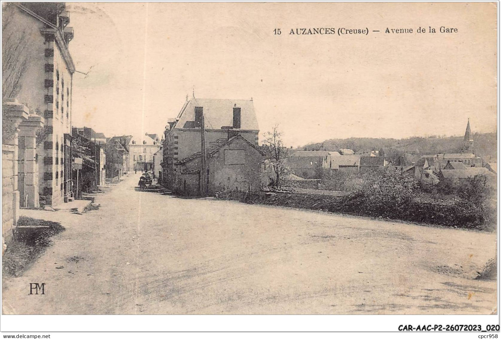 CAR-AACP2-23-0101 -  AUZANCES - Avenue De La Gare  - Auzances