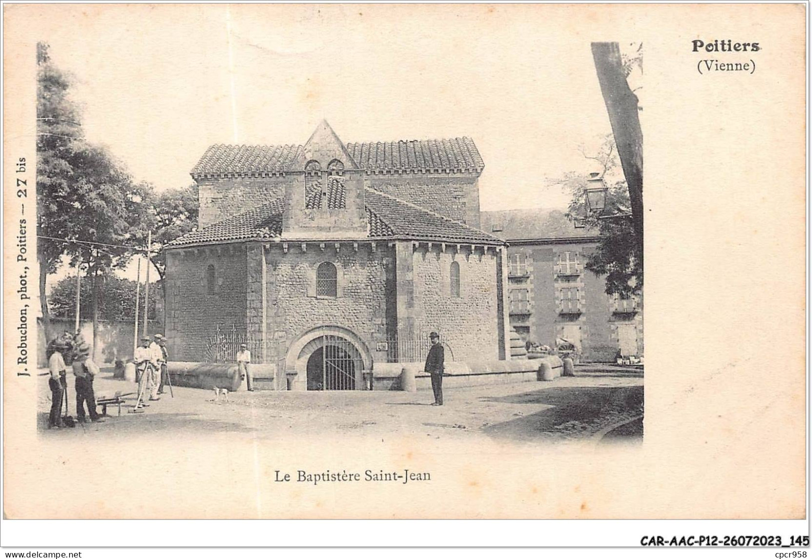 CAR-AACP12-86-1085 - POITIERS - Le Baptistere Saint-Jean - Carte Pliee Vendue En L'etat - Poitiers