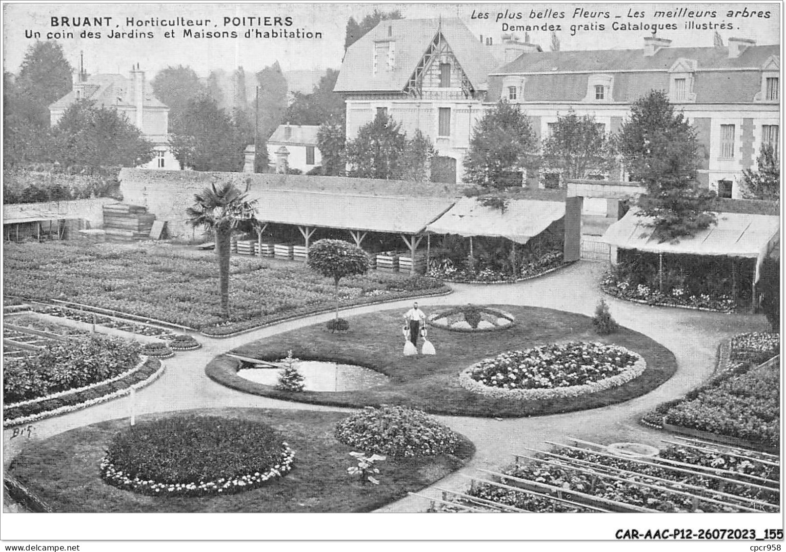 CAR-AACP12-86-1090 - BRUANT - Horticulteur - POITIERS - Un Coin Des Jardins Et Maisons D'habitation - Poitiers