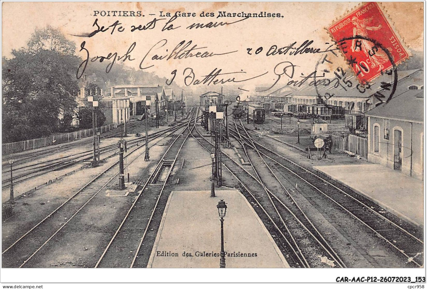 CAR-AACP12-86-1089 - POITIERS - La Gare Des Marchandises - Trains - Poitiers