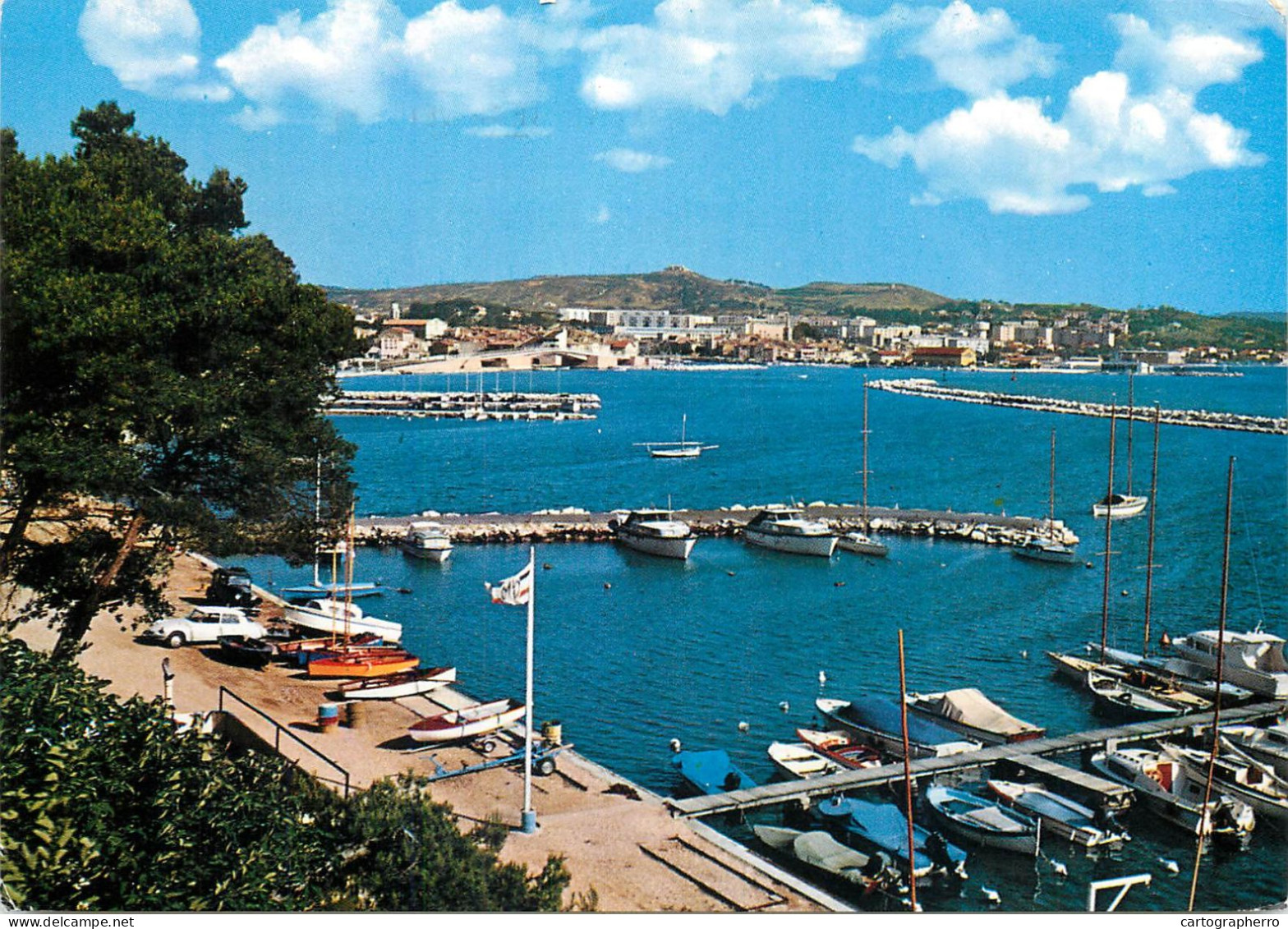 Navigation Sailing Vessels & Boats Themed Postcard Martigues Le Port De Plaisance 1965 - Segelboote