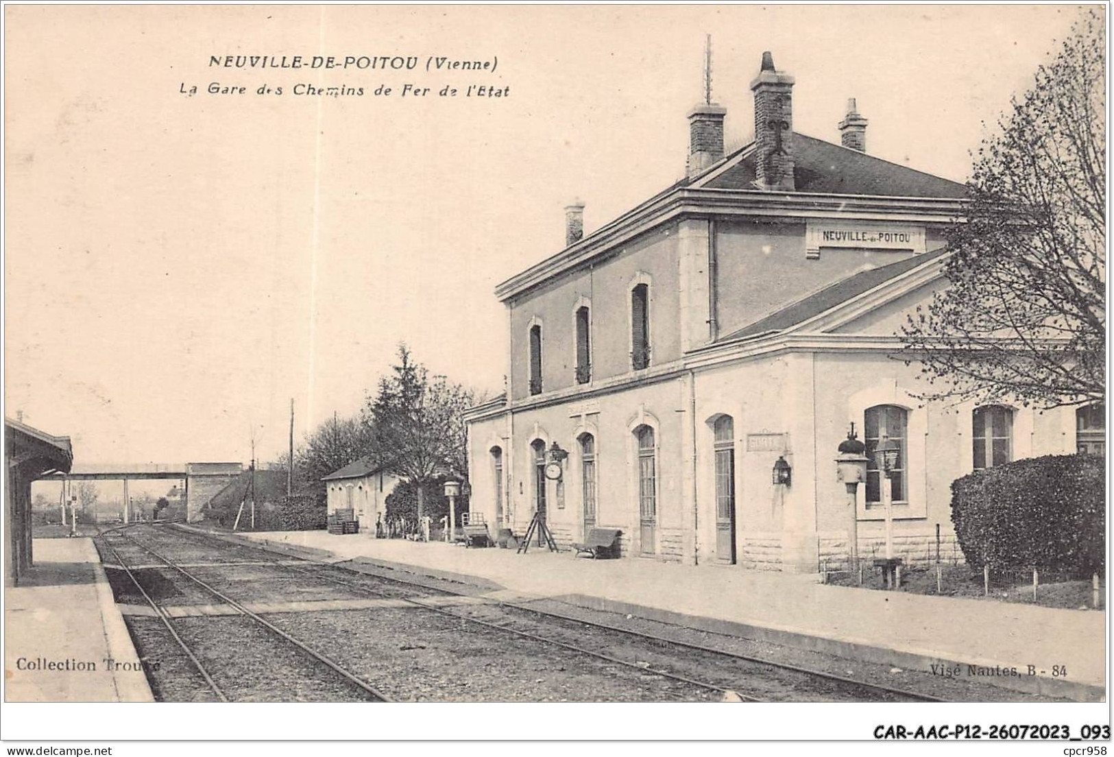 CAR-AACP12-86-1059 - NEUVILLE-EN-POITOU - La Gare Des Chemins De Fer De L'etat - Neuville En Poitou