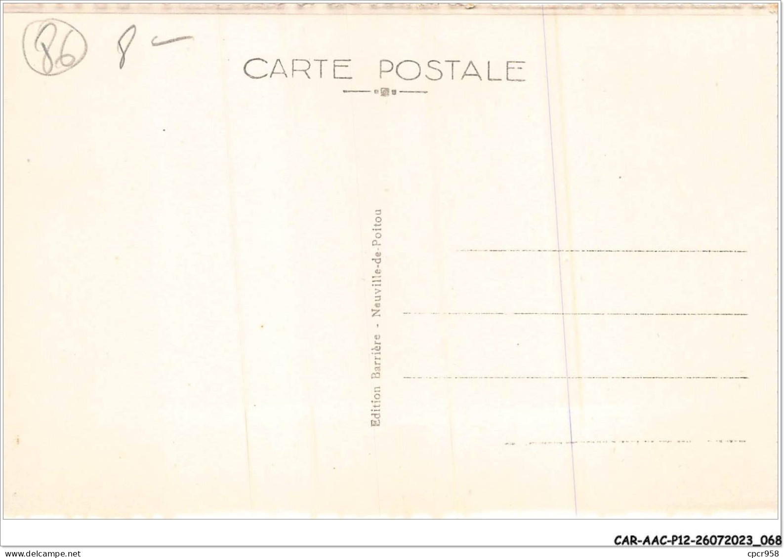 CAR-AACP12-86-1046 - NEUVILLE-EN-POITOU - L'ecole - Neuville En Poitou
