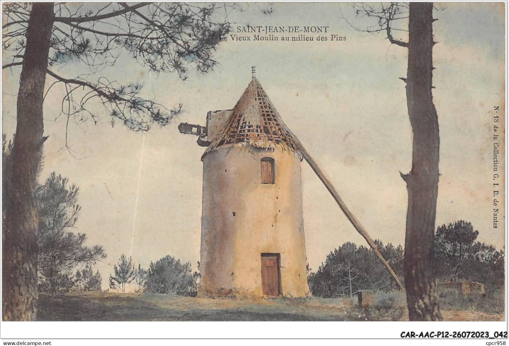 CAR-AACP12-85-1033 - SAINT-JEAN-DE-MONTS - Vieux Moulin Au Milieu Des Pins - Saint Jean De Monts