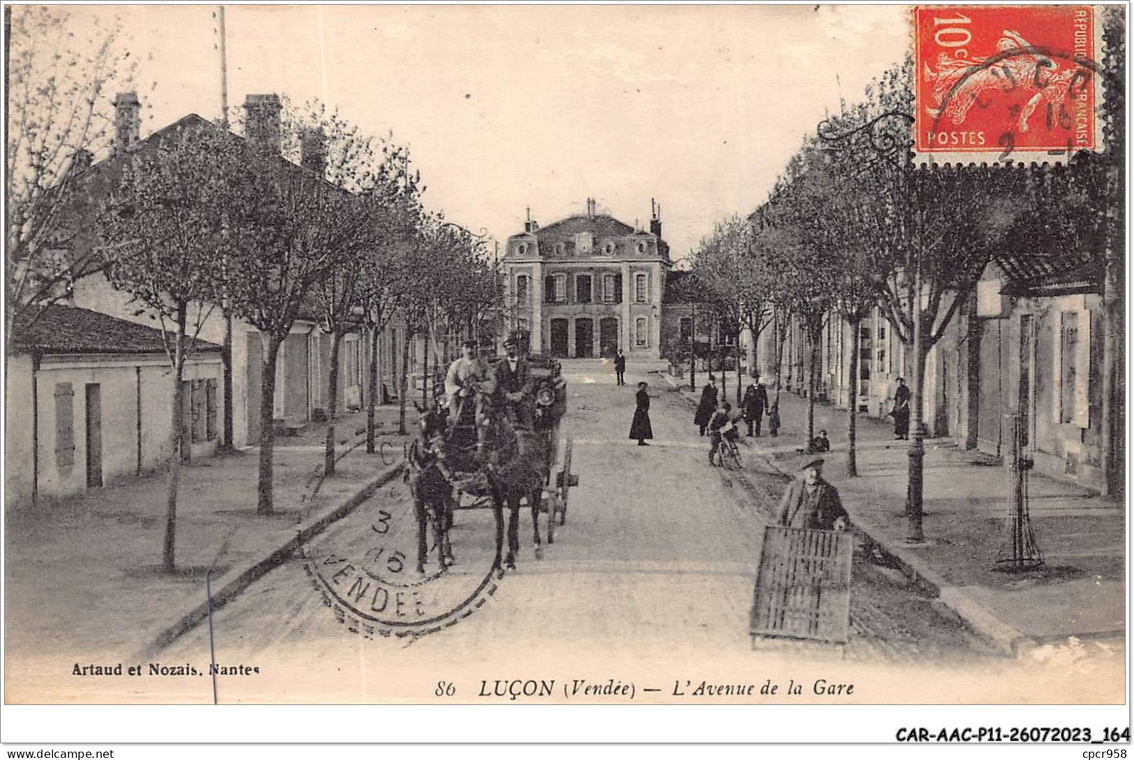 CAR-AACP11-85-1000 - LUCON - L'avenue De La Gare - Lucon