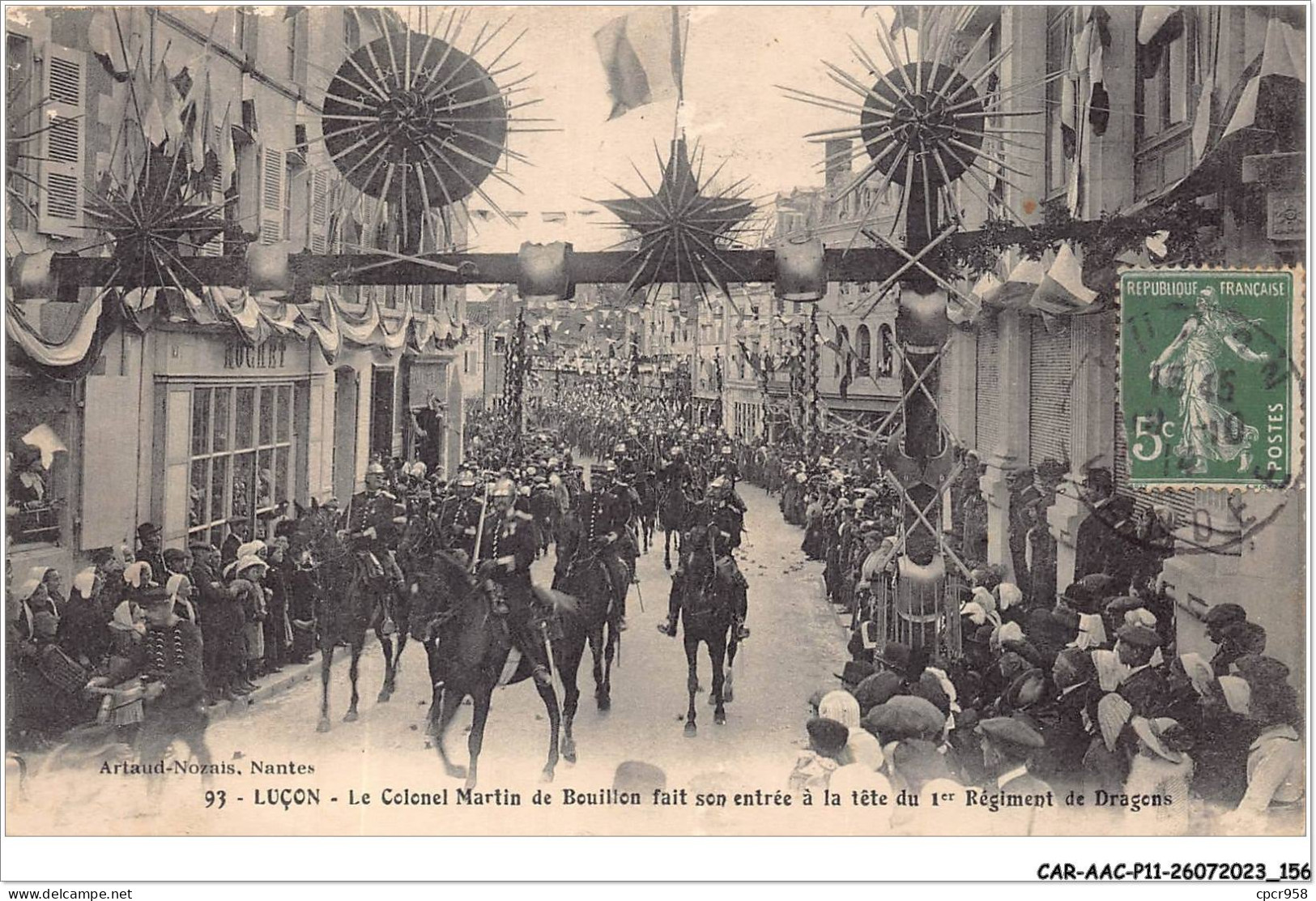 CAR-AACP11-85-0996 - LUCON - Le Colonel Martin De Bouillon Fait Son Entrée A La Tete Du 1er Regiment - Lucon