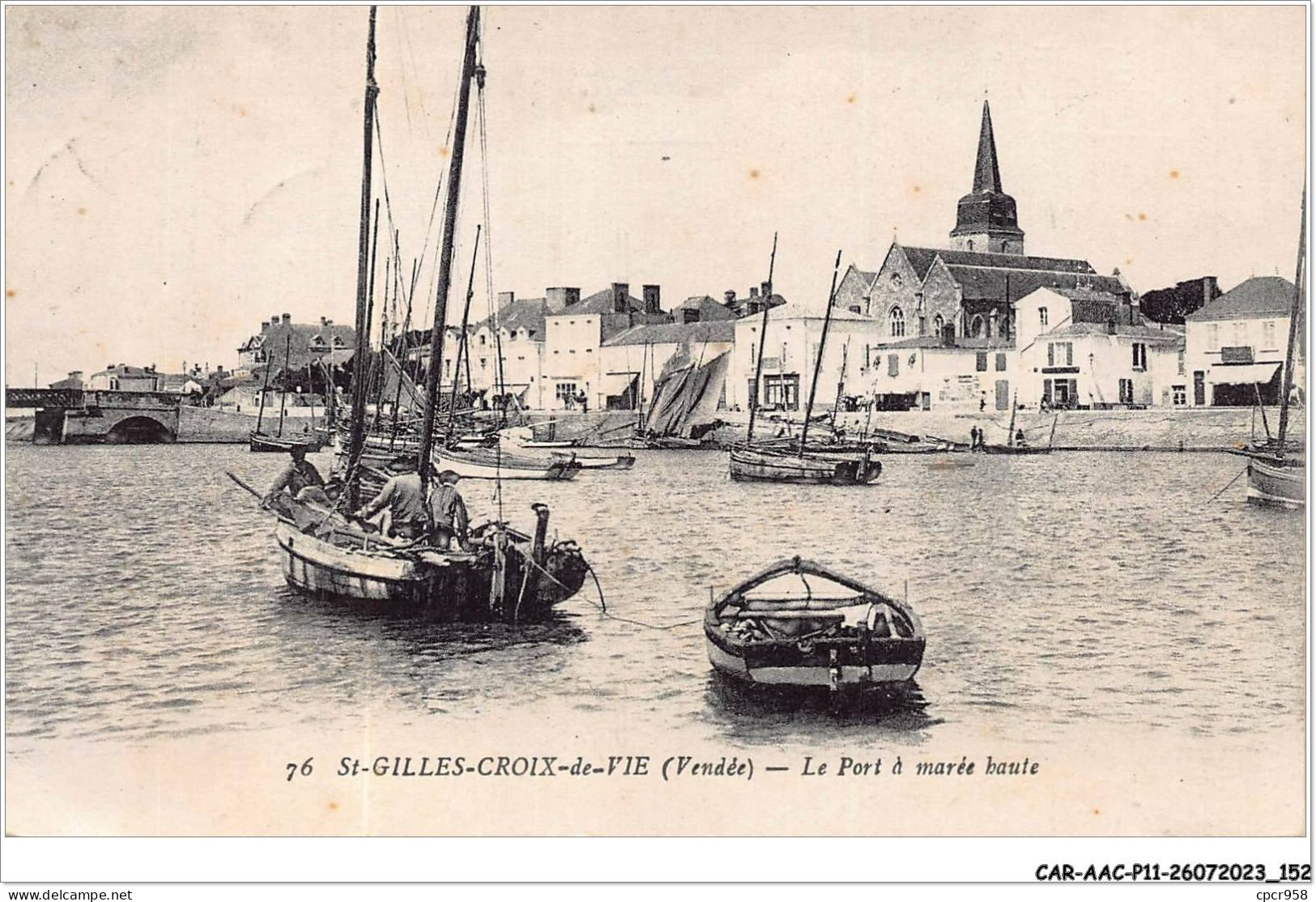 CAR-AACP11-85-0994 - SAINT-GILLES-CROIX-DE-VIE - Le Port A Marée Haute - Saint Gilles Croix De Vie