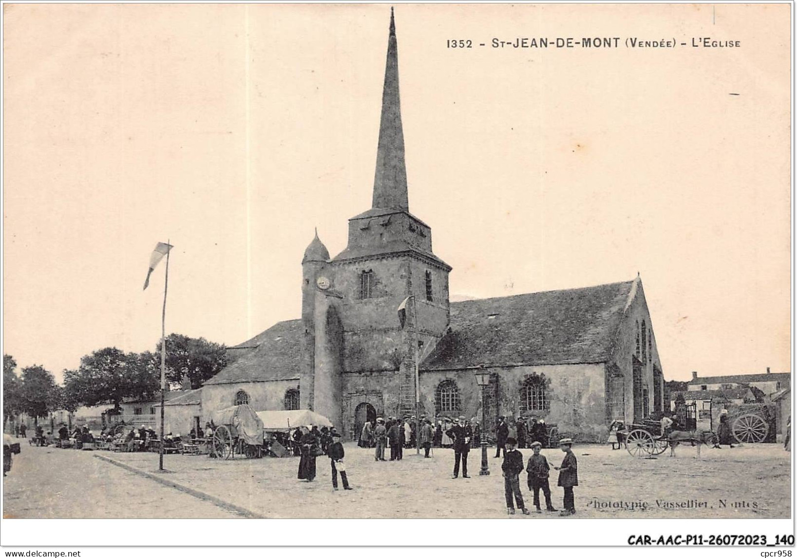 CAR-AACP11-85-0988 - SAINT-JEAN-DE-MONT - L'eglise - Marche - Saint Jean De Monts