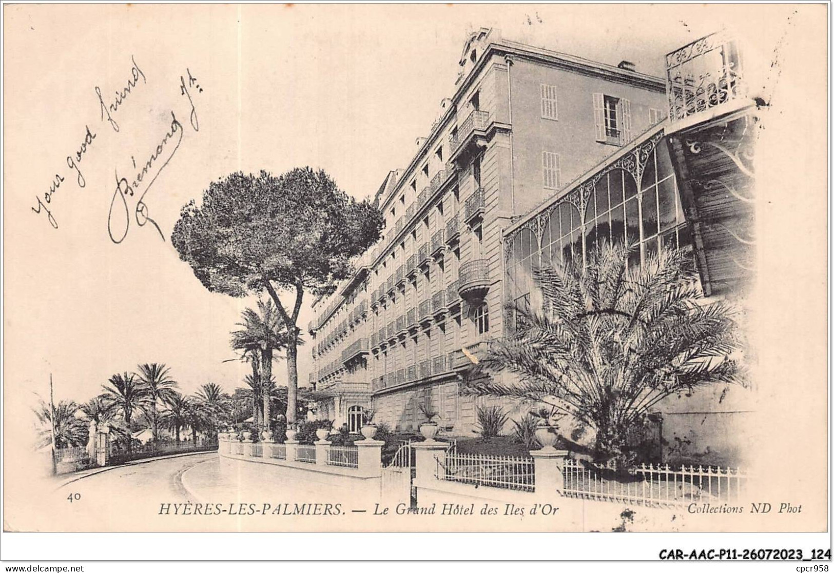 CAR-AACP11-83-0980 - HYERES-LES-PALMIERS - Le Grand Hotel Des Iles D'or - Hyeres