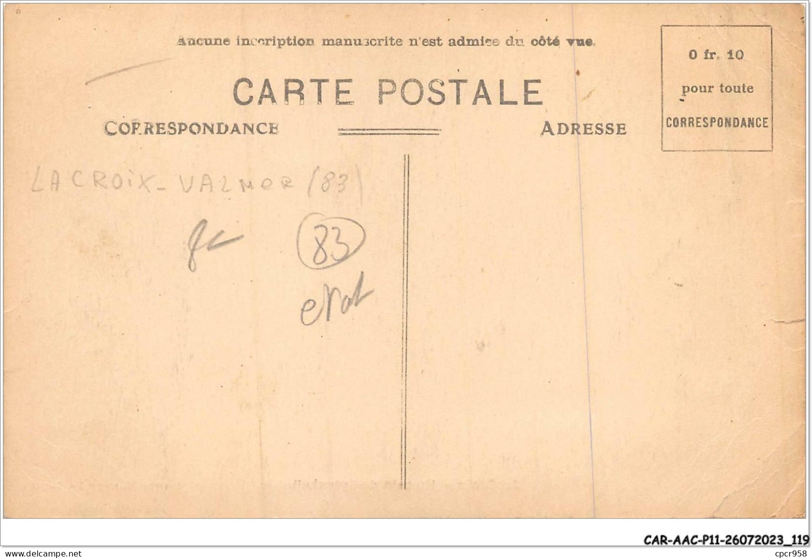 CAR-AACP11-83-0977 - LA CROIX - Un Coin De Sylvabelle - Carte Vendue En L'etat - Autres & Non Classés