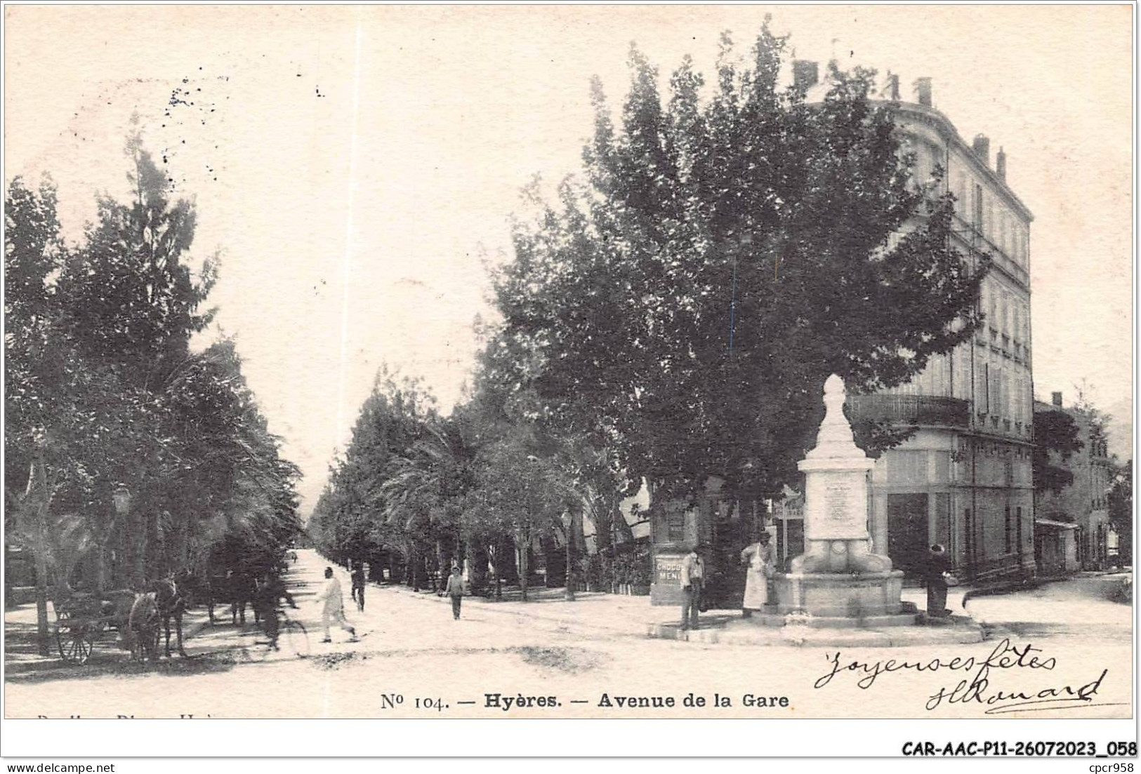 CAR-AACP11-83-0947 - HYERES - Avenue De La Gare - Hyeres