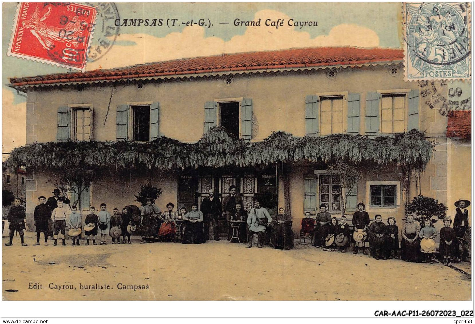 CAR-AACP11-82-0929 - CAMPSAS - Grand Cafe Cayrou - Autres & Non Classés
