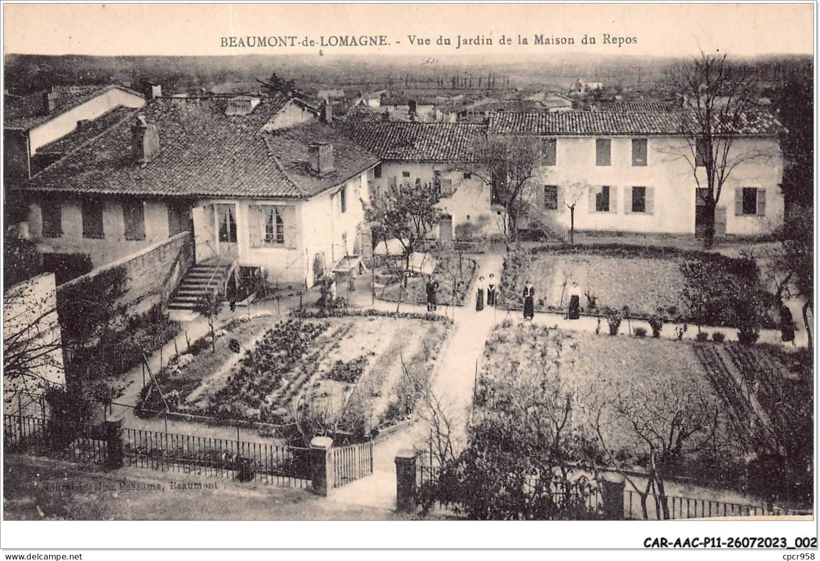 CAR-AACP11-82-0919 - BEAUMONT-DE-LOMAGNE - Vue Du Jardin De La Maison Du Repos - Beaumont De Lomagne