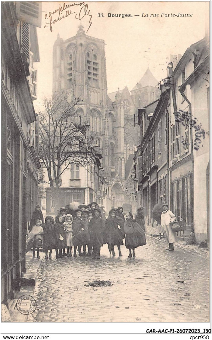 CAR-AACP1-18-0066 - BOURGES - La Rue Porte-jaune - Bourges