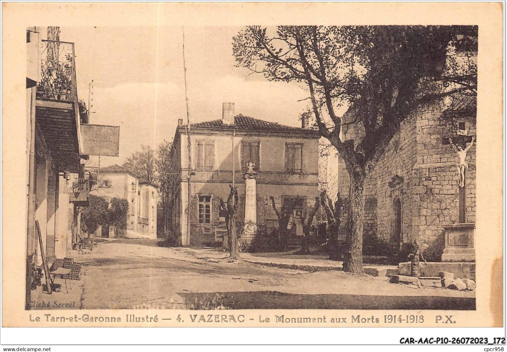 CAR-AACP10-82-0912 - VAZERAC - Le Monument Aux Morts - Autres & Non Classés