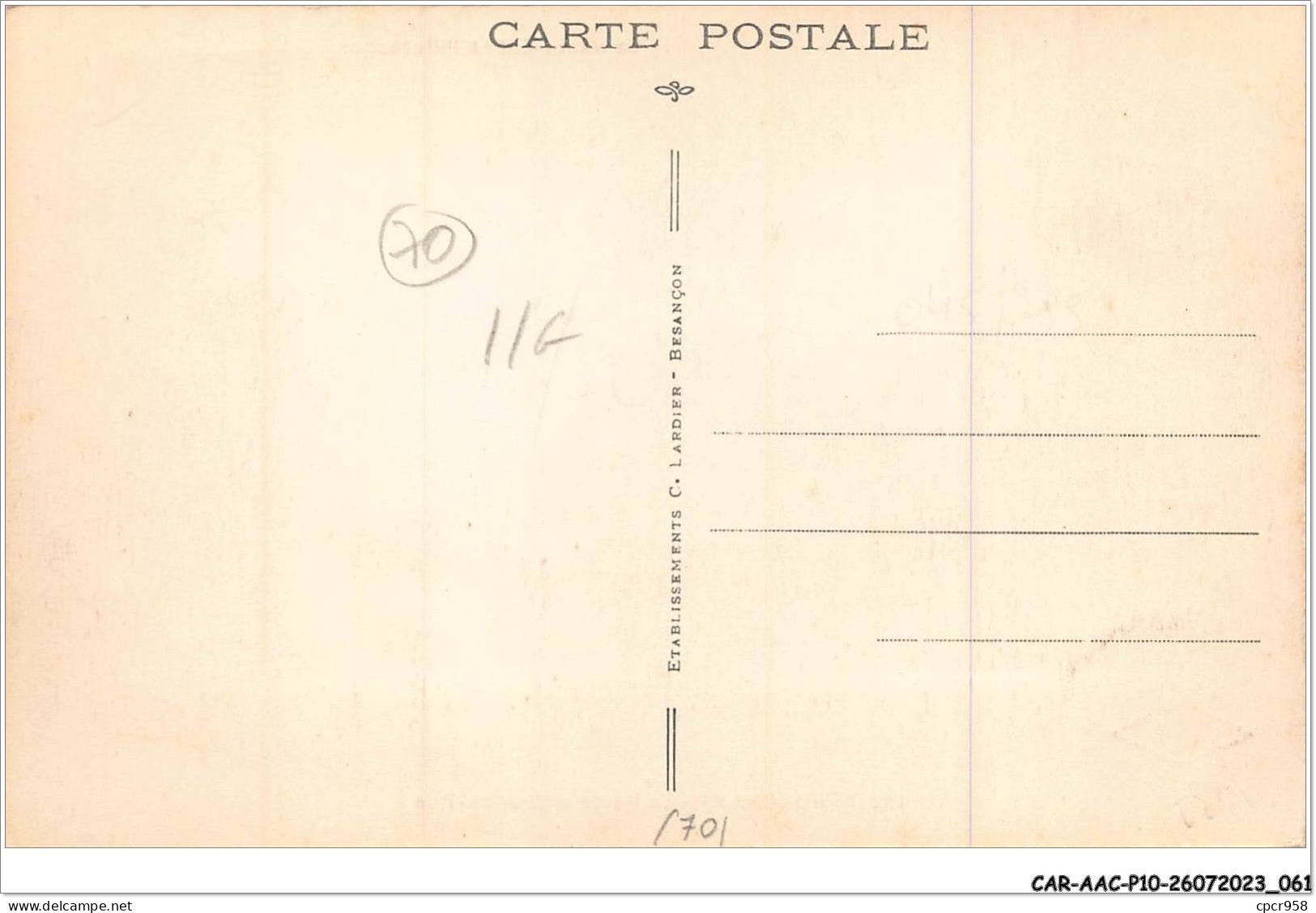 CAR-AACP10-70-0856 - RONCHAMP - La Poste Et La Grande Rue - Other & Unclassified