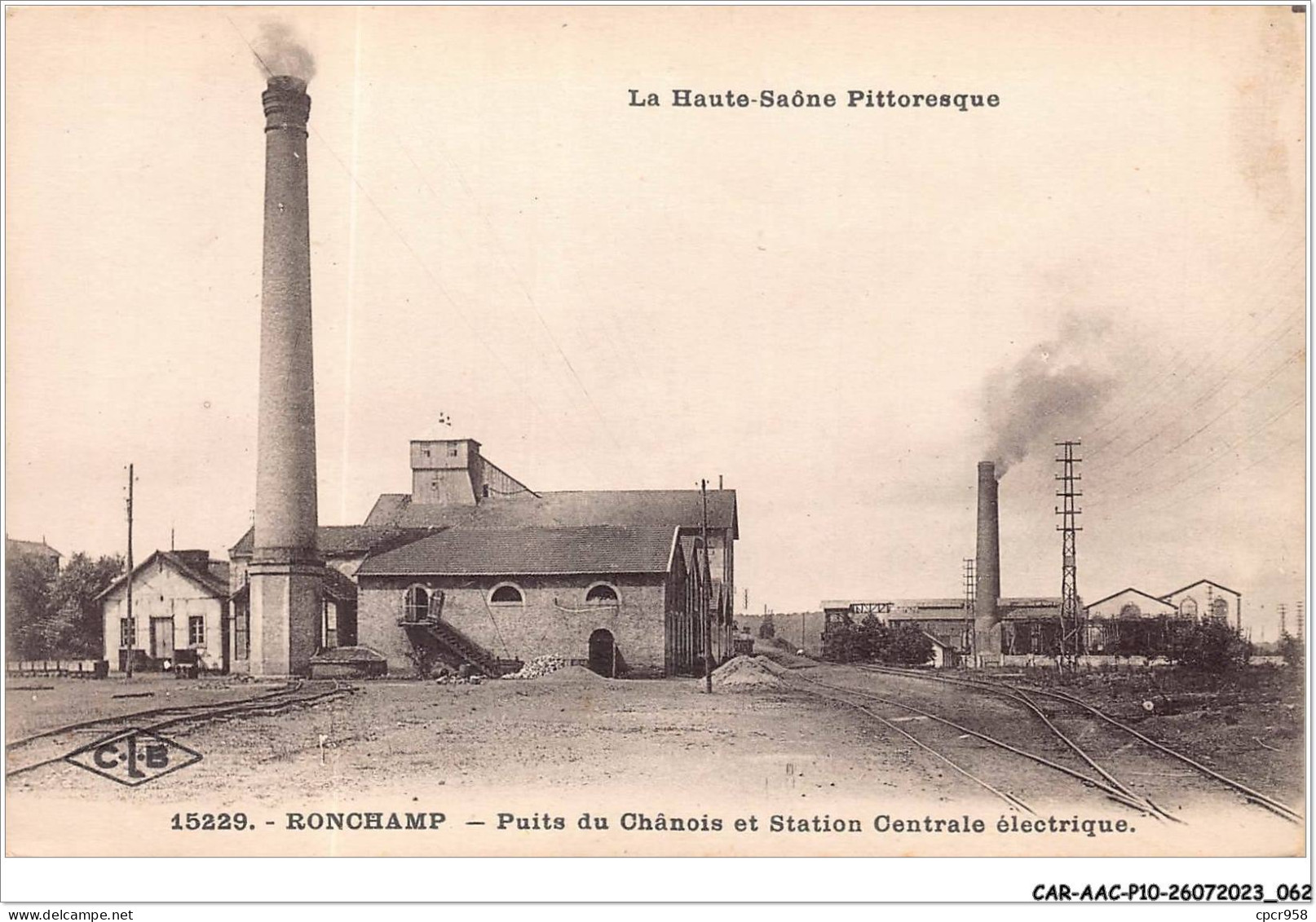 CAR-AACP10-70-0857 - RONCHAMP - Puits Du Chateau Du Chanois Et Station Centrale Electrique - Mine - Other & Unclassified