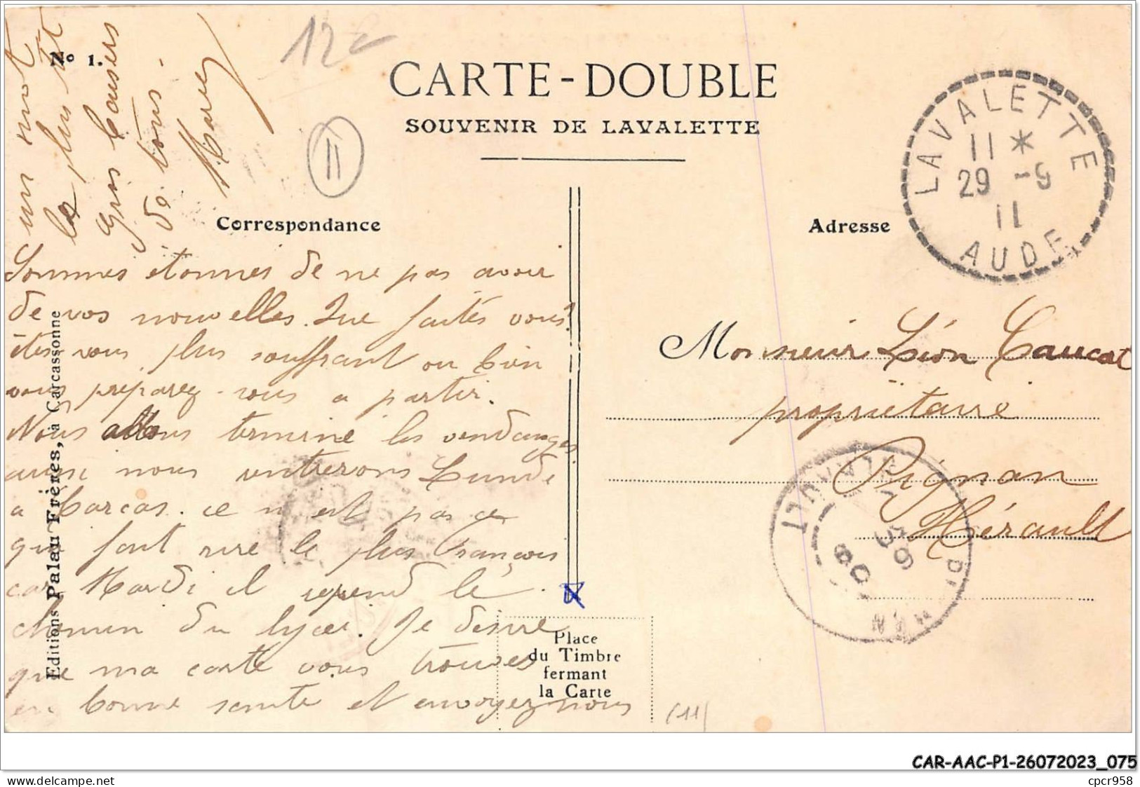CAR-AACP1-06-0038 - LAVALETTE - La Mairie - L'Ecole  - Other & Unclassified