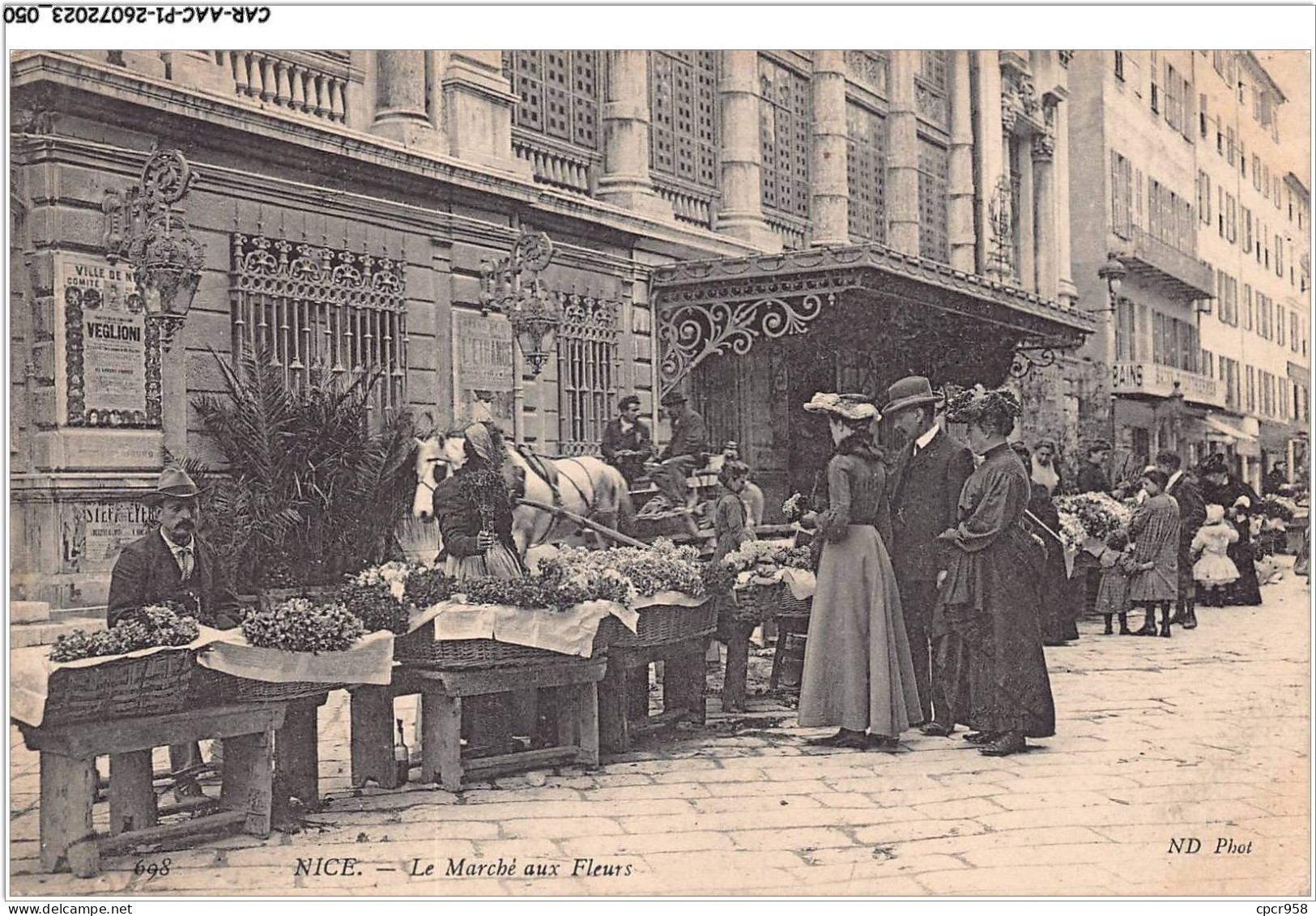 CAR-AACP1-06-0026 - NICE - Le Marché Aux Fleurs - Agriculture, Marche - Märkte