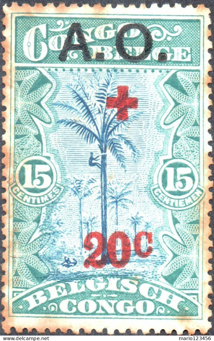 RUANDA-URUNDI, CROCE ROSSA, RED CROSS, 1918, NUOVI (MLH*) Mi:DR-OA OC27, Scott:DR-OA NB3, Yt:RW-U 38 - Unused Stamps