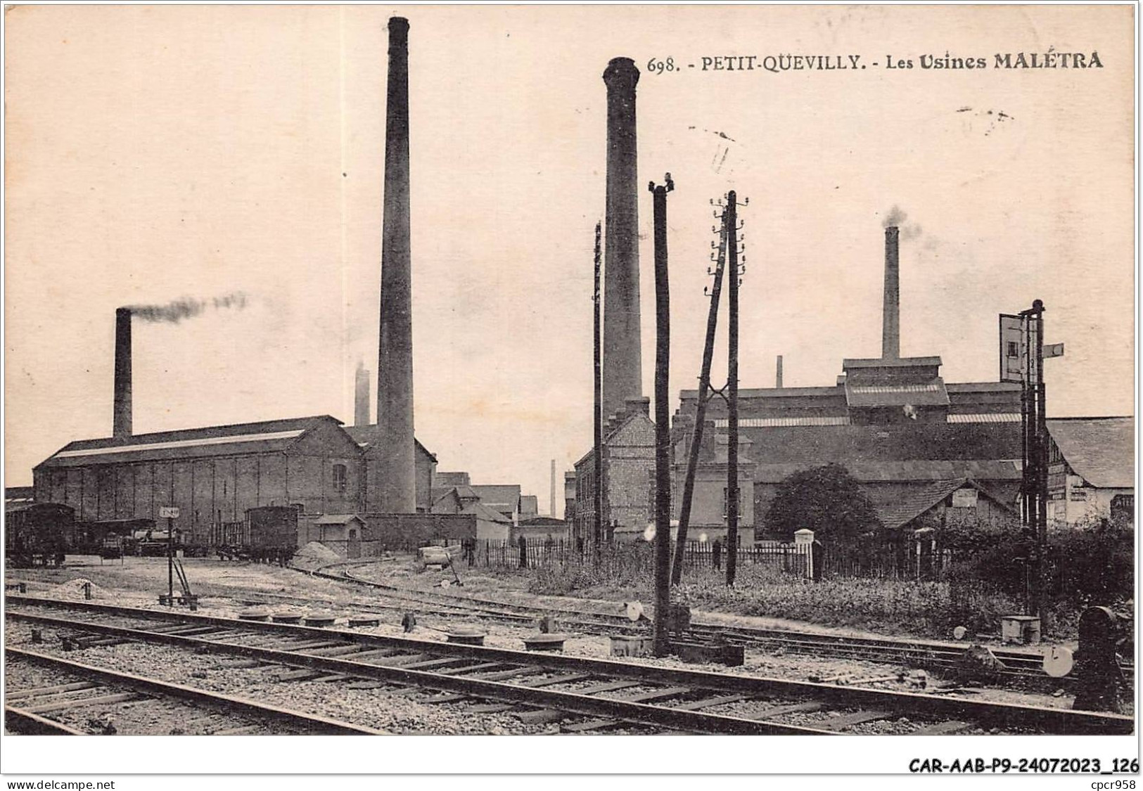 CAR-AABP9-76-0711 - PETIT-QUEVILLY - Les Usines Malétra - Rouen