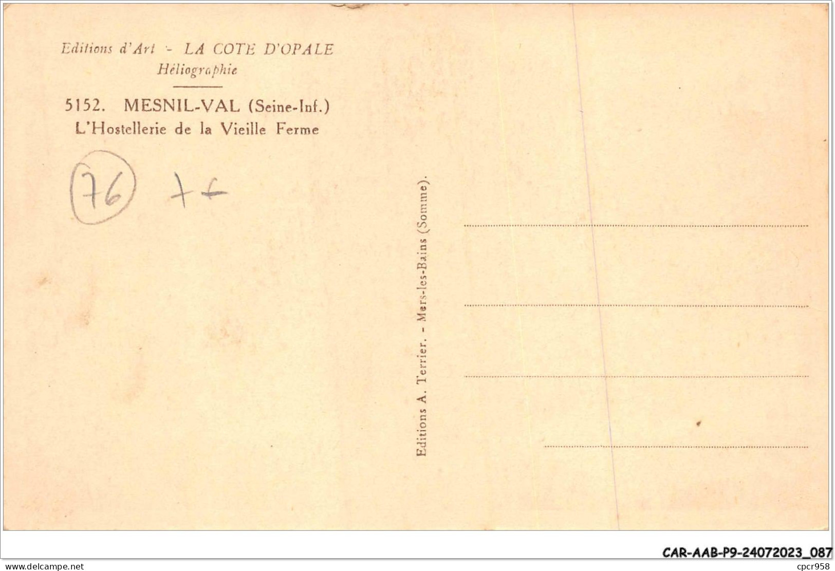 CAR-AABP9-76-0691 - MESNIL-VAL - L'hostellerie De La Vieille Ferme - Mesnil-Val