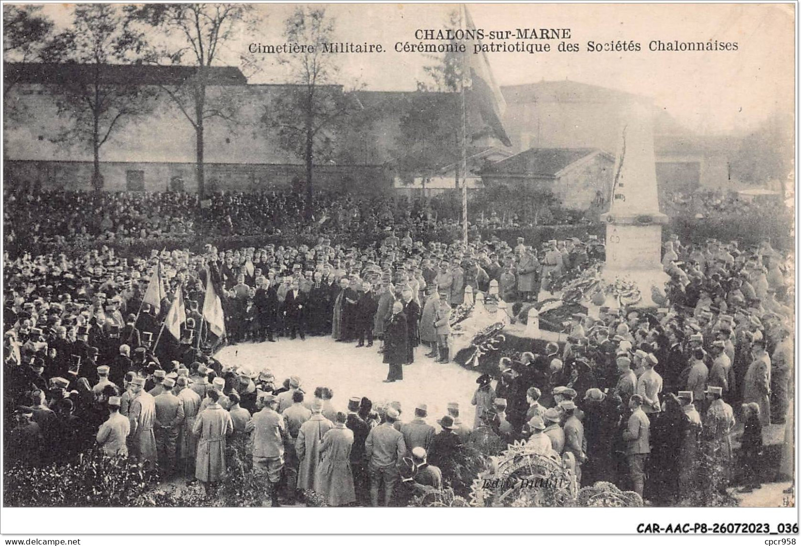 CAR-AACP8-51-0655 - CHALONS-SUR-MARNE - Cimetiere Militaire Des Societées Chalonnaises - Châlons-sur-Marne